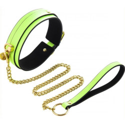 Generique Collier-laisse phosphorescent Luminous Vert